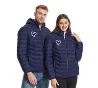 USB Veste Chauffante Unisex Chauffant Électrique Manteau Chauffante Hommes Femmes Lavable avec 8 Zones Chauffage pour Ski Pêche Randonnée Doudoune Chauffantes Plein Air Manches Longues