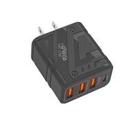 USB Wall Plug Fast Laying - Multiport 40W Charger, Bloc de Chargeur de Type C, Bac de Charge de Téléphone, Smart Watch Supply, Quick Charge Cube, Powers Hub pour Voyage | Station de Charge pour