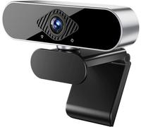 Usb Webcam, Full Hd 1080P For Pc, Plug And Play, Webcam With Microphone, Auto Light Correction, 360° View For Live Streaming, Gaming, Study, Conference