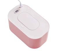 USB Wipe Warmer - Portable Heating Case with LED Display | Adjustable Temperature Control, Lid, Compact Wipe Heater for Nursery, Travel, and Nighttime Routine