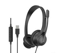 USB Wired Gaming Headset 2m Cable Inline Control