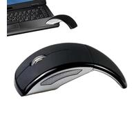 USB Wireless Mouse - Luxury Foldable Ergonomic 2.4G Plug And Play PC Laptop Accessories | 1600 DPI Optical Sensor | 100-120mm Portable Travel Clicker Four-Way Wheel Low Energy Consumption