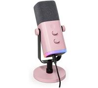 USB/XLR Streaming Micro Dynamique pour PC, RGB Cardioïde Microphone pour Gaming, Podcasting, Broadcasting