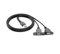 USB Y Splitter Power Cord Extension Cable USB Charging Wire for USB Fans Lights USB A 1 Male to 2 Female Extension Cord Multicolor