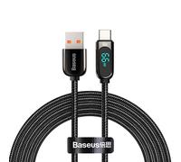 USB-zu-USB-C-Kabel Baseus Display, 66 W, 1 m, schwarz