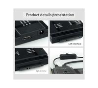 USB3.0 2.5/3.5-Inch Offline Cloning Machine Dual Disks Connected Copy Serial Port Hard Disk Take-All Drive Cable