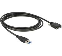 USB3.0 Kabel Delock A -> Micro-B St/St 3.00m mit Schraube