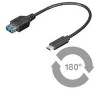 Montage et connectique PC GENERIQUE Usb3.1 superspeed 0.2m m-f usb 3.1 type c - usb 3.0 a microconnect usb3.1caf02