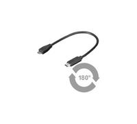Usb3.1 superspeed 0.2m m-m usb 2.0 micro b - usb 3.1 c microconnect usb3.1camb02