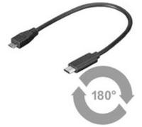 Usb3.1 superspeed 0.2m m-m usb 2.0 micro b - usb 3.1 c microconnect usb3.1camb02 G