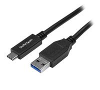 StarTech Câble USB-A vers USB-C USB31AC1M 1 m USB 3.1 10 Gbps 3A Certifié USB-IF Noir