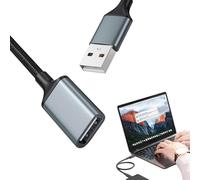 usbCable Extension, Male To Female usb3.0 Extension Cord, Aluminum Alloy Nylon usbExtender For Webcam, Headset, Printer, Hard Drive, And More