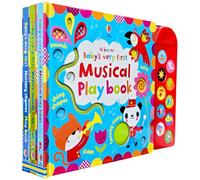 Usborne Baby's Very First Books by Fiona Watt 3 Books Collection Set (Musical Playbook, Nature Sounds Playbook & Nursery Rhymes Playbook)