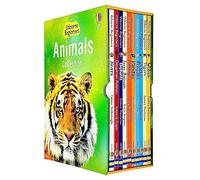 Usborne Beginners Animals Collection 10 Books Box Set (Bears, Dangerous Animals, Elephants, Farm Animals, Monkeys, Pandas, Penguins, Sharks, Tigers & Wolves)