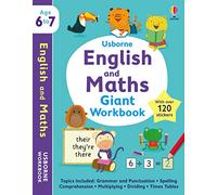 Grand cahier d'exercices anglais et maths 6-7 ans (Usborne Workbooks)