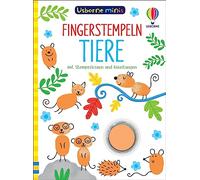 Usborne Minis: Fingerstempeln Tiere: mit Stempelkissen und Anleitungen