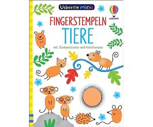 Usborne Minis: Fingerstempeln Tiere: mit Stempelkissen und Anleitungen