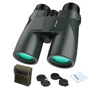 USCAMEL Jumelles compactes, Jumelles au Format de Poche 10X42 avec Vision Claire pour l'observation des Oiseaux, Voyage, Concert, Vert de Chasse (Army Green)