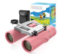 USCAMEL Jumelles Enfant, 8×21 Compactes Mini Jumelles Adultes pour L'observation des Oiseaux (Rose)