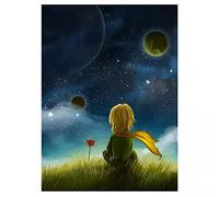 USCMN 5D bricolage plein rond/carré diamant peinture dessin animé petit Prince 3D broderie point de croix strass mosaïque décor à la maison Art-12x16in(30x40cm)