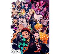 USCMN Point de croix décor à la maison tueur de démons Kimetsu No Yaiba plein carré perceuse japon Anime rôle diamant photos broderie peinture-30x40cm