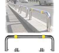 USD Barre de garde-corps réfléchissante avec base stable pour entrepôt, allée, voiture, garde-corps (80 x 40 cm) pour la sécurité et l'organisation