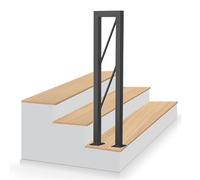 USD ils pour escaliers et marches, rail de sécurité industriel pour une utilisation en intérieur/extérieur, parfait pour les lofts, les couloirs et la maison