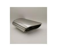 USDGIW pour B&MW X3 E83 F25 Série 3 E90 E91 320d 318d 318i E92 E93 Arrière Queue Gorge Tuyau D'échappement Silencieux Couverture Car Styling Accessoires Tuyau D'Echappement (Couleur : Argent)