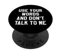 Use Your Word and Don't Talk to Me Until I've Had My Coffee PopSockets PopGrip Adhésif
