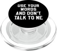 Use Your Word and Don't Talk to Me Until I've Had My Coffee PopSockets PopGrip pour MagSafe