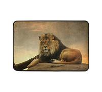 Use7 Coucher de soleil africain Lion Paillasson d'entrée intérieur extérieur Tapis de sol de salle de bain 59,9 x 39,9 cm