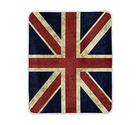 Use7 Couverture douce et chaude pour lit ou canapé Motif drapeau de l'Angleterre Motif drapeau britannique 127 x 152 cm