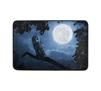 Use7 Halloween Nuit Pleine Lune Hibou Paillasson d'entrée intérieur extérieur Tapis de Sol de Salle de Bain 59,9 x 39,9 cm