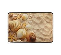 Use7 Mer Plage étoile de mer Coque Paillasson Intérieur ou extérieur d'entrée au Sol Porte Tapis de Salle de Bain 60 x 40 cm