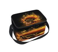 Use7 Sac à déjeuner isotherme avec motif tête de mort - Pour pique-nique, école, femme, homme et enfant