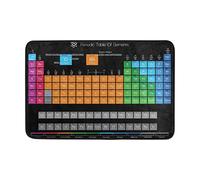 Use7 Tableau périodique des éléments chimie Noir Paillasson d'entrée intérieur extérieur Tapis de sol de salle de bain 60 x 40 cm