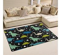 Use7 Tapis antidérapant pour salon, chambre à coucher Motif dinosaure à pois 50 x 80 cm