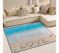 Use7 Tapis de plage avec étoiles de mer pour salon ou chambre à coucher 203 cm x 147,3 cm