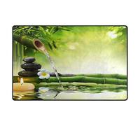 Use7 Tapis de Sol en Bambou Motif Floral, Tissu, Multicolore, 50 x 80 cm(1.7' x 2.6' ft)