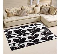 Use7 Tapis panda coloré antidérapant pour salon, chambre à coucher, 100 x 150 cm