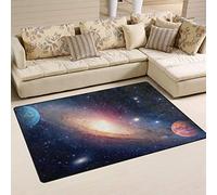 Use7 Tapis pour salon et chambre à coucher Motif système solaire Planète galaxie 100 x 150 cm