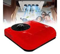 USEBEM 12V/24V DC RV Climatiseur,RV Climatiseur De Toit,Climatiseur Silencieux,pour Camping-Cars,Bus,Excavatrices,Camping-Cars,VéHicules Agricoles,Red-12V