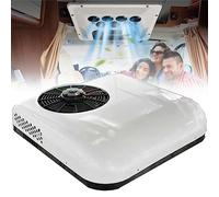 USEBEM 12V/24V DC RV Climatiseur,RV Climatiseur De Toit,Climatiseur Silencieux,pour Camping-Cars,Bus,Excavatrices,Camping-Cars,VéHicules Agricoles,White-12V