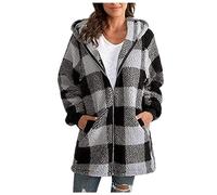 uSecee Soldes Dolman Veste matelassée légère à manches longues Couleur unie Manteau d'hiver chaud rembourré en duvet chaud Manteau doudoune col montant épaules tombantes avec poches Mode Vêtements