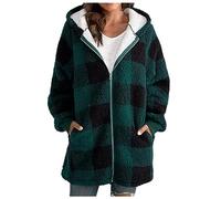 uSecee Soldes Dolman Veste matelassée légère à manches longues Couleur unie Manteau d'hiver chaud rembourré en duvet chaud Manteau doudoune col montant épaules tombantes avec poches Mode Vêtements
