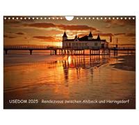 Usedom 2026 Rendez-vous entre Ahlbeck et Heringsdorf, Version française (Calendrier mural 2026 DIN A4 portrait), Calendrier CALVENDO mensuel
