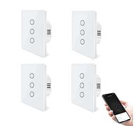UseeLink Interrupteur ZigBee intelligent pour volets roulants, Compatible avec l'application Smart Life/Tuya, fonctionne avec Alexa et Google Home, interrupteur intelligent pour stores avec panneau