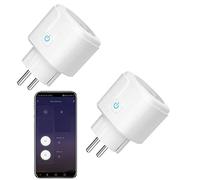UseeLink Zigbee Lot de 2 mini prises intelligentes 3.0 16 A 3600 W Compatible avec Echo Compatible avec iOS/Android Home Assistant Hub est nécessaire Blanc module ZHA Zigbee 2Mqtt