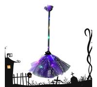 usefulbeauty Balai de Sorcière pour Costume, Cosplay Avec Manche Qui S', Balai De Sorcière Pour Costume Halloween, pour Adolescents Étudiants Femmes Filles Adultes Maison Hantée Cimetière Fête Salle