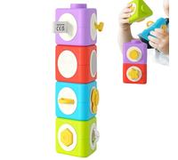 usefulbeauty Blocs À Empiler pour Bébé | Jouets Éducatifs pour La Motricité Fine,Jouets Bébé Blocs Empilables Détachables - pour Filles et Garçons d'Âge Préscolaire Maternelle Maison